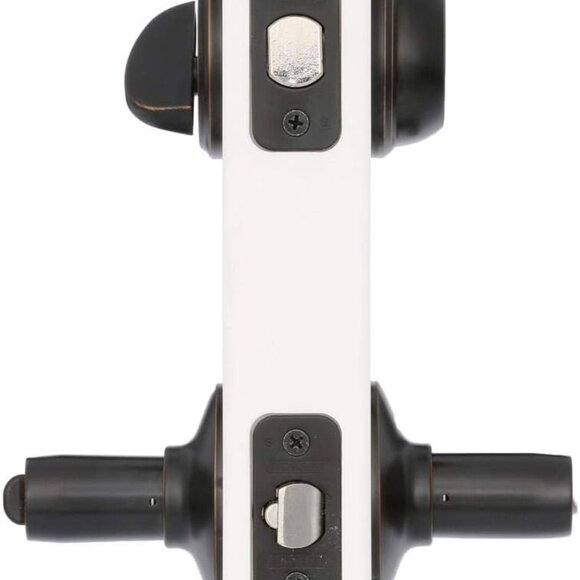Schlage FB50NV Acc 716 Single Cylinder Deadbolt- Keyed Entry Accent Lever Bronze - Picture 6 of 6